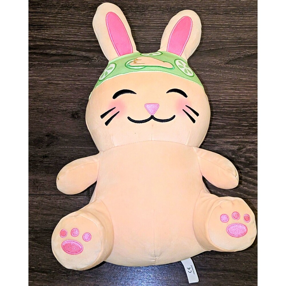 Moriah Elizabeth - Lime Bunny Plush Medium Beige Pink Green